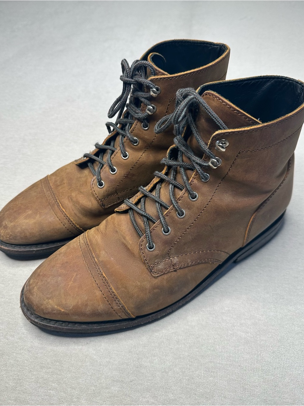 Thursday Men's Brown Leather Lace-Up Boots